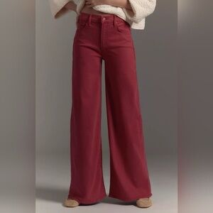 Frame Denim Burgundy Flare Jeans